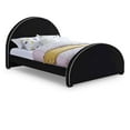 thumbnail image 1 of Meridian Furniture Brody Black Velvet Full Bed, 1 of 7