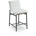 thumbnail image 1 of Meridian Furniture Burke Cream Boucle Fabric Counter Stool, 1 of 7