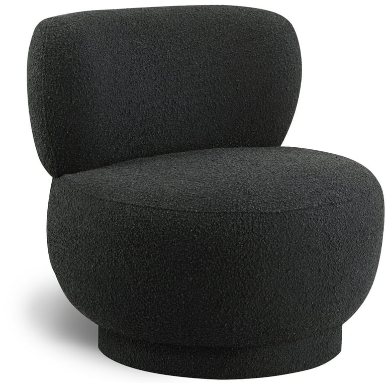 Meridian Furniture Calais Boucle Fabric Accent Chair - Black