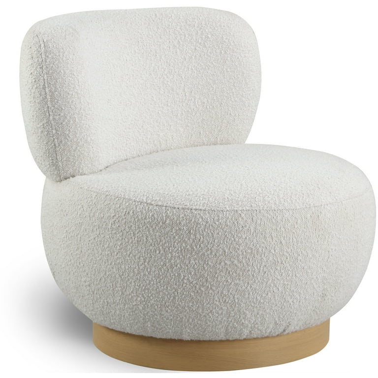 Meridian Furniture Calais Boucle Fabric Accent Chair - Natural Meridian Furniture Calais Boucle Fabric Accent Chair - Natural