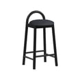 thumbnail image 1 of Meridian Furniture Calvin Black Vegan Leather Stool, 1 of 8