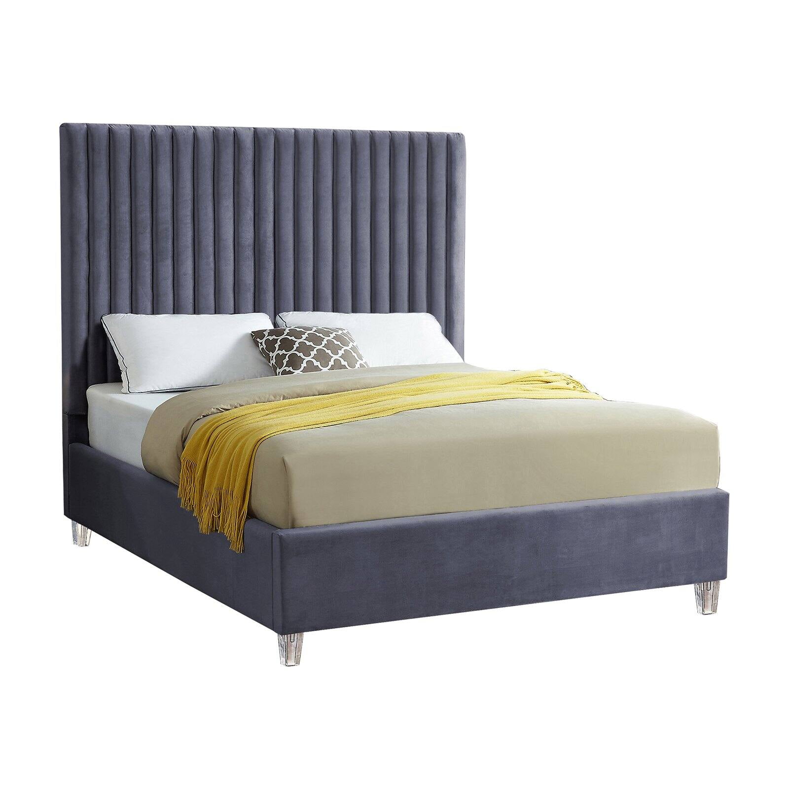 Meridian Furniture Candace Velvet Full Bed Meridian Furniture Candace Velvet Full Bed