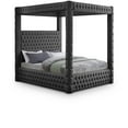 thumbnail image 1 of Meridian Furniture Canopy Royal King Bed, Grey Velvet, 1 of 7