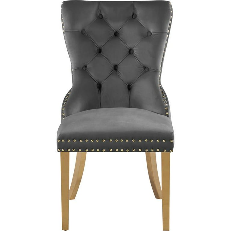 Meridian Furniture Carmen Velvet Dining Chair-Set of 2