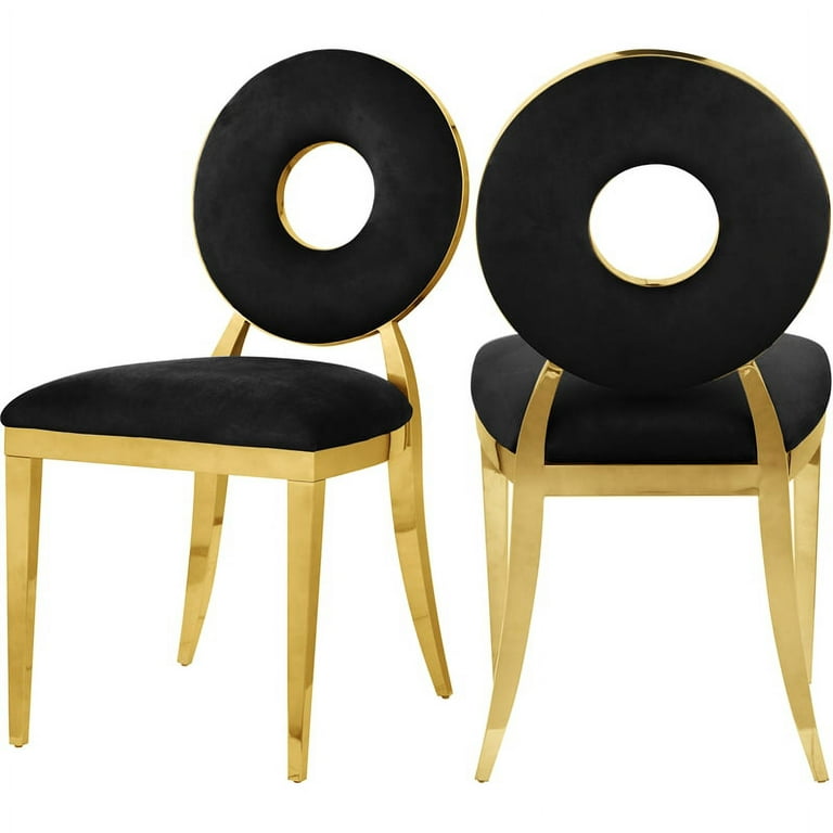 Meridian Furniture Carousel Velvet Dining Chair - Gold Meridian Furniture Carousel Velvet Dining Chair - Gold