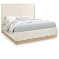 thumbnail image 1 of Meridian Furniture Casa Cream Vegan Leather King Bed, 1 of 10