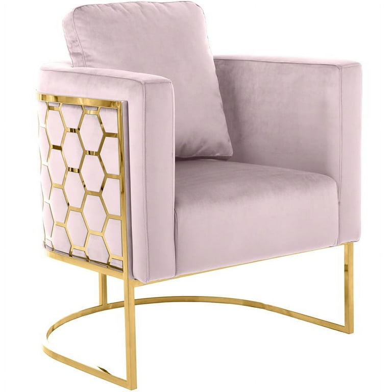Meridian Furniture Casa Velvet Loveseat - Gold Meridian Furniture Casa Velvet Loveseat - Gold