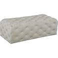 thumbnail image 1 of Meridian Furniture Casey Button Tufted Cream Velvet Ottoman and Bench, 1 of 4
