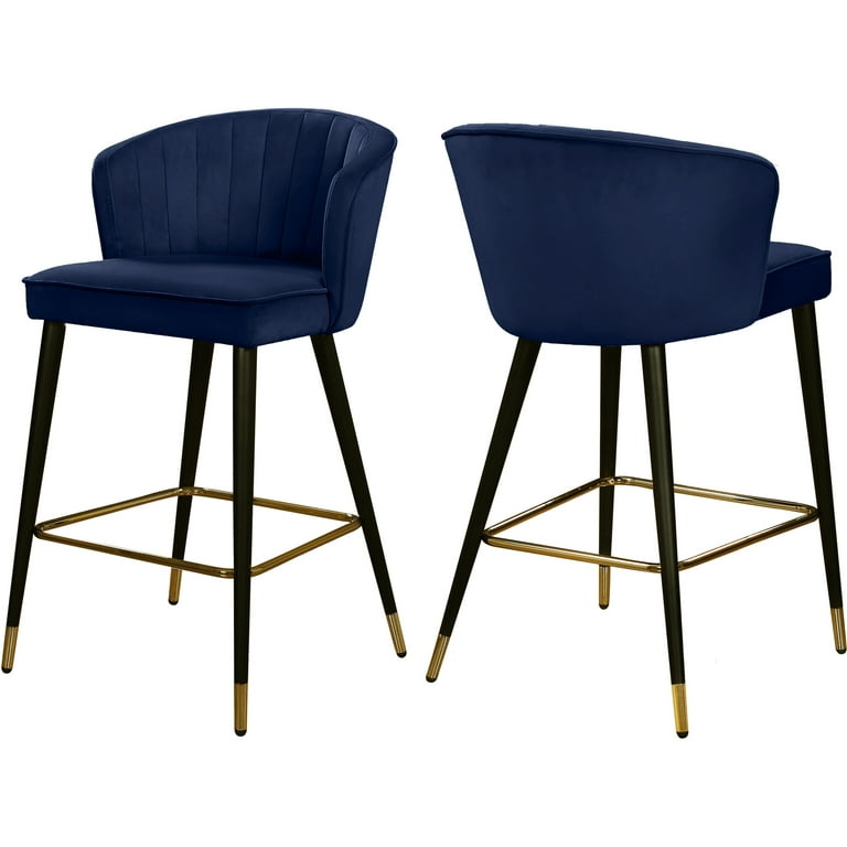 Meridian Furniture Cassie Velvet Counter Stool Meridian Furniture Cassie Velvet Counter Stool