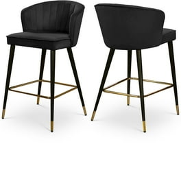 Meridian Furniture Viviene Velvet Counter Stool Meridian Furniture Viviene Velvet Counter Stool