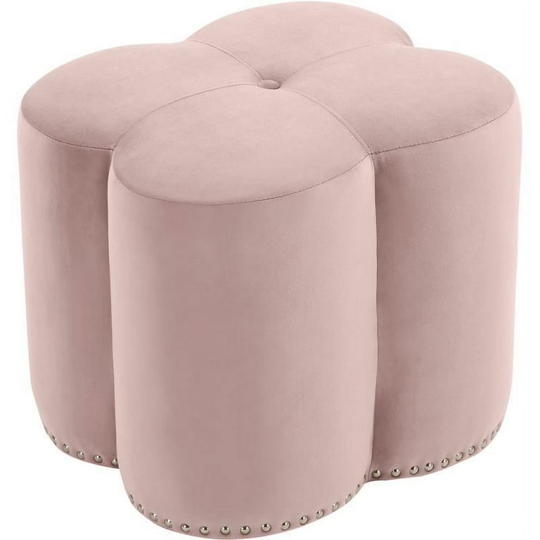 Meridian Furniture Clover Velvet Ottoman Meridian Furniture Clover Velvet Ottoman