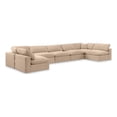 thumbnail image 1 of Meridian Furniture Comfy Beige Velvet 7-Pc. Modular Sectional, 1 of 9