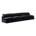 thumbnail image 1 of Meridian Furniture Comfy Black Velvet 4-Pc. Modular Sofa, 1 of 10