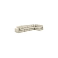 thumbnail image 1 of Meridian Furniture Comfy Cream Faux Leather Modular Sectional, 1 of 16
