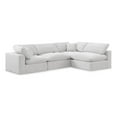 thumbnail image 1 of Meridian Furniture Comfy Cream Velvet 4-Pc. Modular Sectional, 1 of 16
