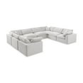 thumbnail image 1 of Meridian Furniture Comfy Cream Velvet 8-Pc. Modular Sectional, 1 of 11