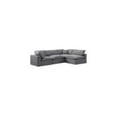 thumbnail image 1 of Meridian Furniture Comfy Grey Velvet 4-Pc. Modular Sectional, 1 of 16