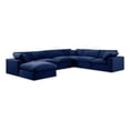 thumbnail image 1 of Meridian Furniture Comfy Navy Velvet Modular Sectional, 1 of 9