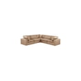 thumbnail image 1 of Meridian Furniture Comfy Tan Faux Leather Modular Sectional, 1 of 11