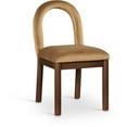 thumbnail image 1 of Meridian Furniture Conrad Saddle Velvet Dining Chair, 1 of 9