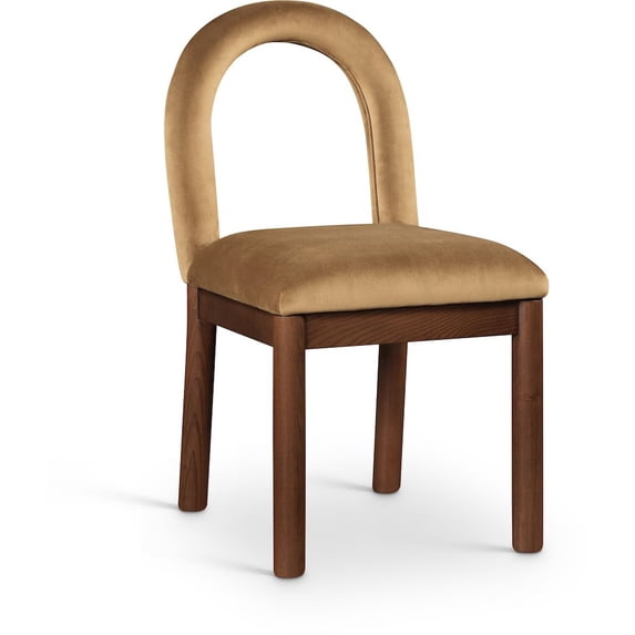 Meridian Furniture Conrad Saddle Velvet Dining Chair