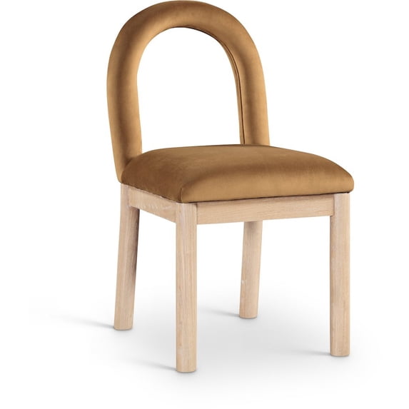 Meridian Furniture Conrad Saddle Velvet Dining Chair