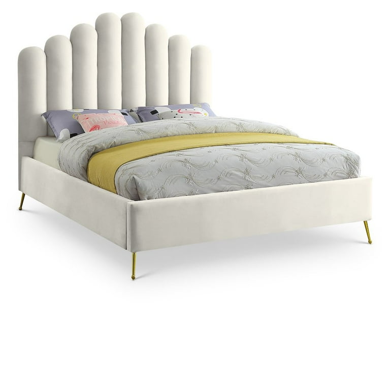 Meridian Furniture Lily Velvet Queen Bed Meridian Furniture Lily Velvet Queen Bed