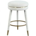 thumbnail image 1 of Meridian Furniture Coral Cream Boucle Fabric Counter Stool, 1 of 5