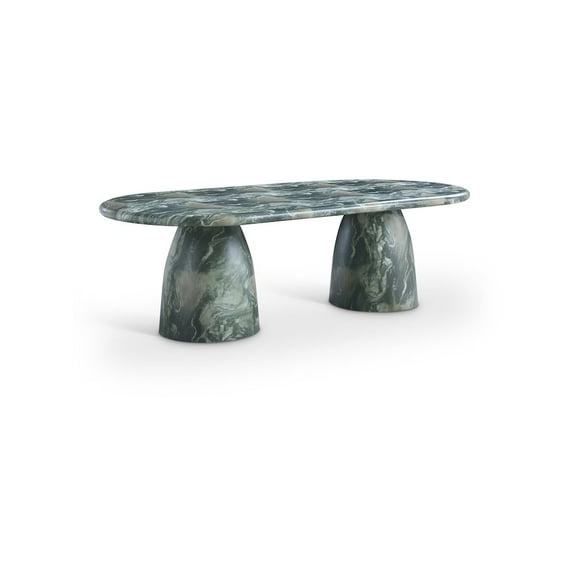 Meridian Furniture Cosenza Green 96" Indoor/Outdoor Concrete Dining Table