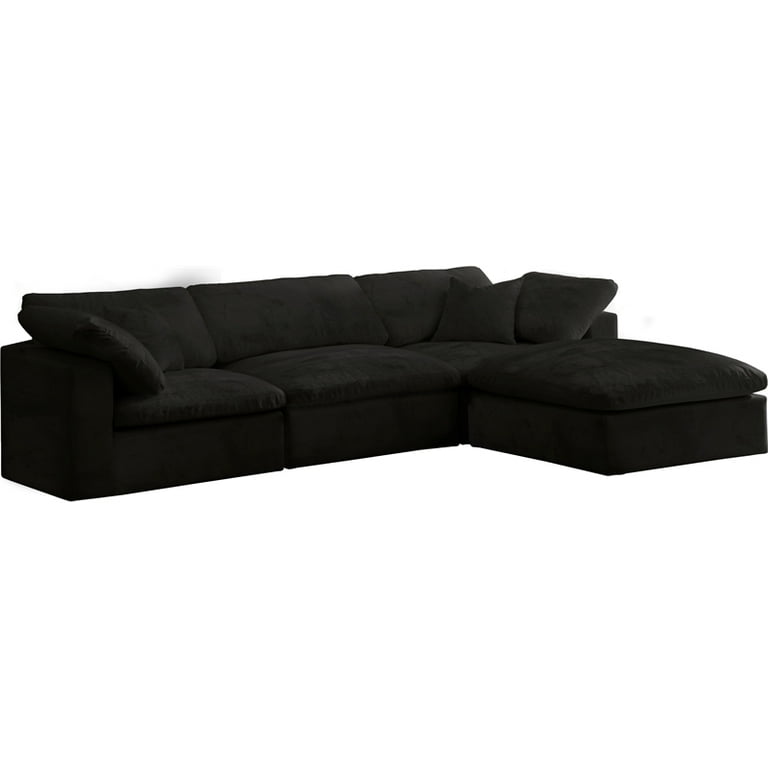 Black 2024 comfy sectional