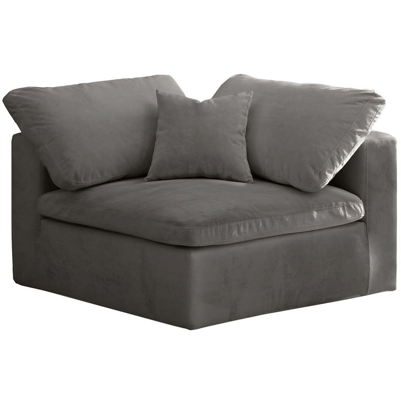Meridian Furniture Relax Velvet Modular Corner Chair Meridian Furniture Relax Velvet Modular Corner Chair