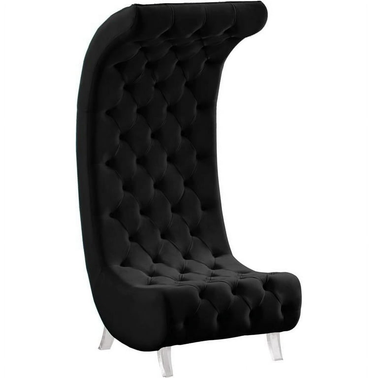 Meridian Furniture Crescent Velvet Chair Meridian Furniture Crescent Velvet Chair