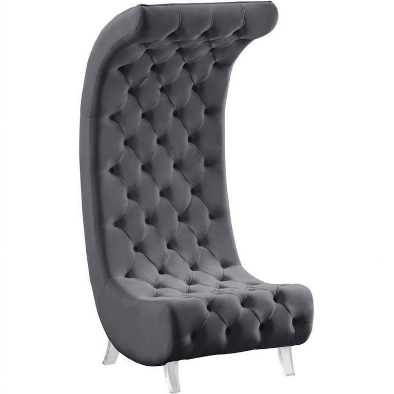 Meridian Furniture Crescent Velvet Chair Meridian Furniture Crescent Velvet Chair