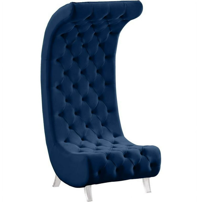 Meridian Furniture Crescent Velvet Chair Meridian Furniture Crescent Velvet Chair
