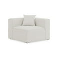 thumbnail image 1 of Meridian Furniture Cube Cream Durable Linen Modular Component, 1 of 7