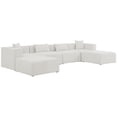 thumbnail image 1 of Meridian Furniture Cube Cream Durable Linen Modular Sectional, 1 of 3