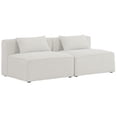 thumbnail image 1 of Meridian Furniture Cube Cream Durable Linen Modular Sofa, 1 of 3