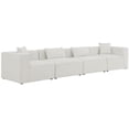 thumbnail image 1 of Meridian Furniture Cube Cream Durable Linen Modular Sofa, 1 of 3