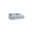 thumbnail image 1 of Meridian Furniture Cube Grey Durable Linen Modular Sofa, 1 of 7