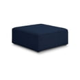 thumbnail image 1 of Meridian Furniture Cube Navy Durable Linen Modular Component, 1 of 5