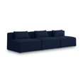 thumbnail image 1 of Meridian Furniture Cube Navy Durable Linen Modular Sofa, 1 of 7