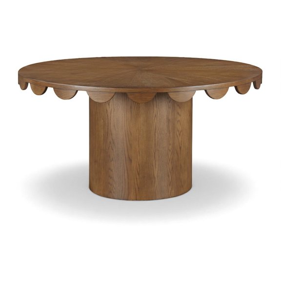Meridian Furniture Dahlia 60" Brown Oak Veneer Dining Table
