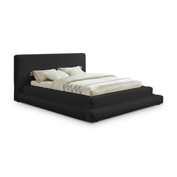 Meridian Furniture Dane Black Teddy Fabric Full Bed