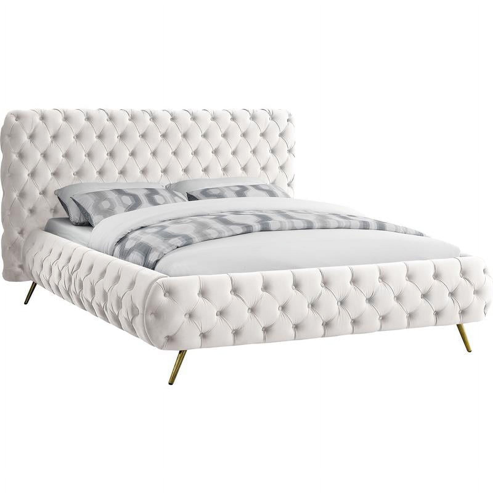 Meridian Furniture Delano Velvet Queen Bed