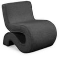 thumbnail image 1 of Meridian Furniture Desiree Black Boucle Fabric Accent Chair, 1 of 8