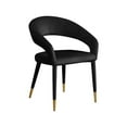thumbnail image 1 of Meridian Furniture Destiny Black Velvet Dining Chair, 1 of 8