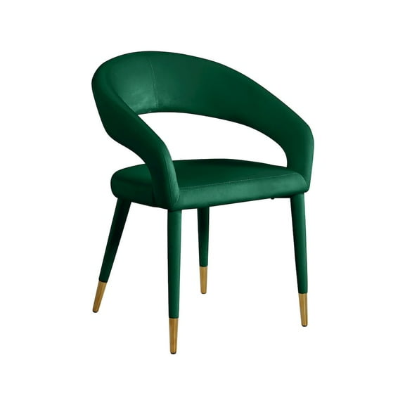 Meridian Furniture Destiny Green Velvet Dining Chair