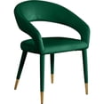 Meridian Furniture Destiny Green Velvet Dining Chair - Walmart.com
