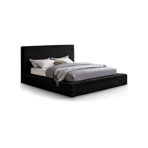 Meridian Furniture Dexter Black Corduroy Full Bed