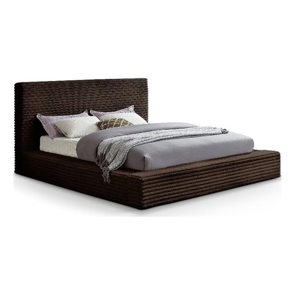 Meridian Furniture Dexter Brown Corduroy Full Bed